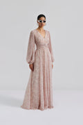 Lamia V-Neck Maxi Dress - Mist