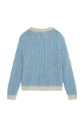 Lane Brioche Tröja - Ecru/Lt Blue