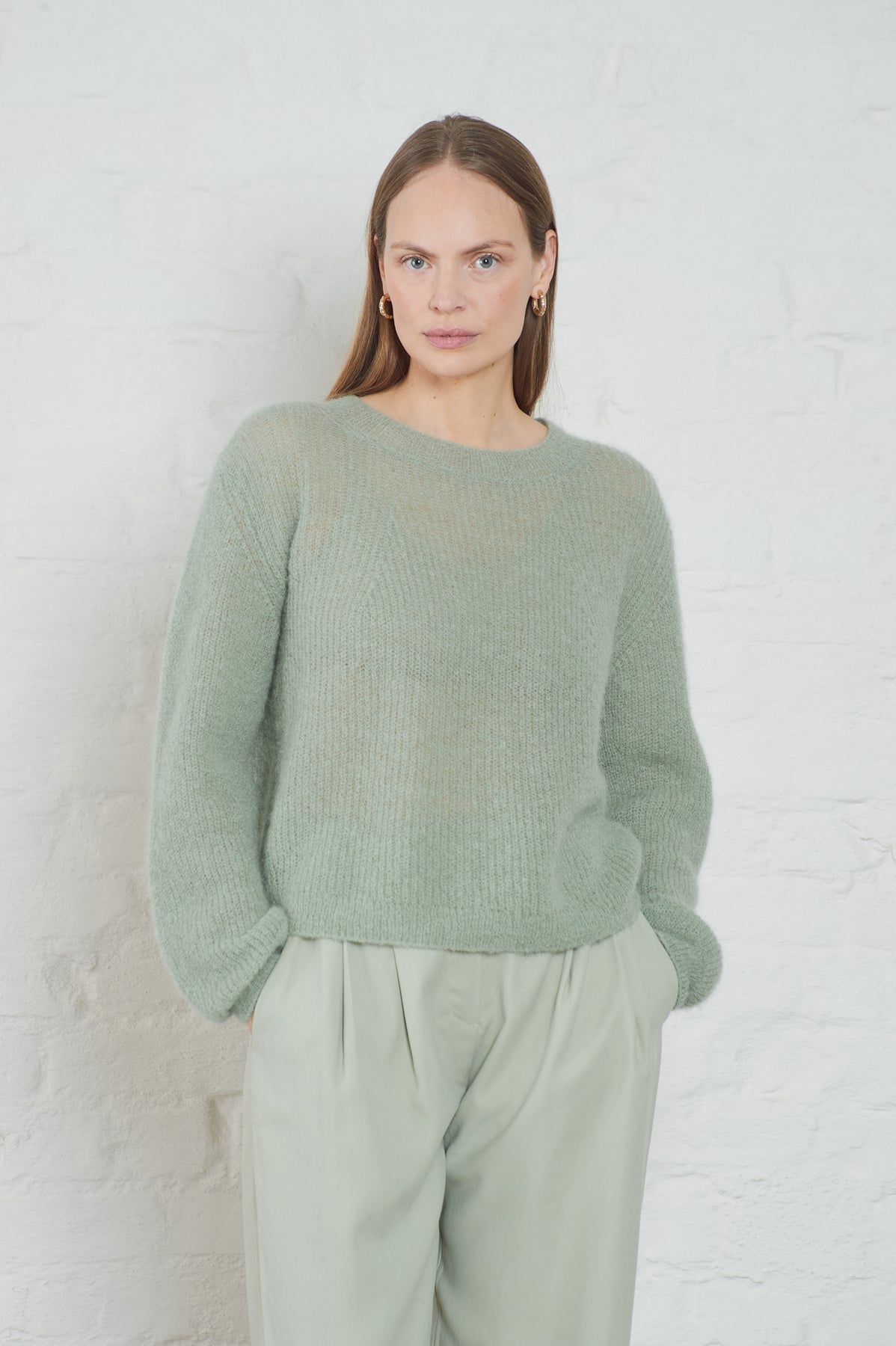Arnie Says Lane Tröja - Dusty Green