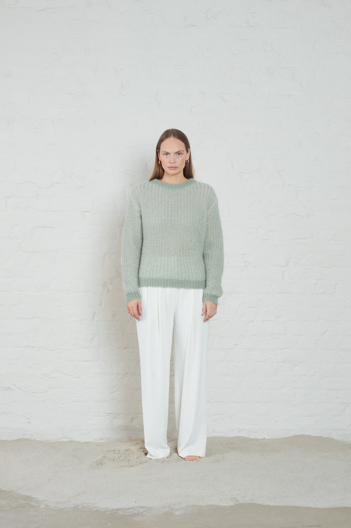 Lane Brioche - Dusty Green/Ecru