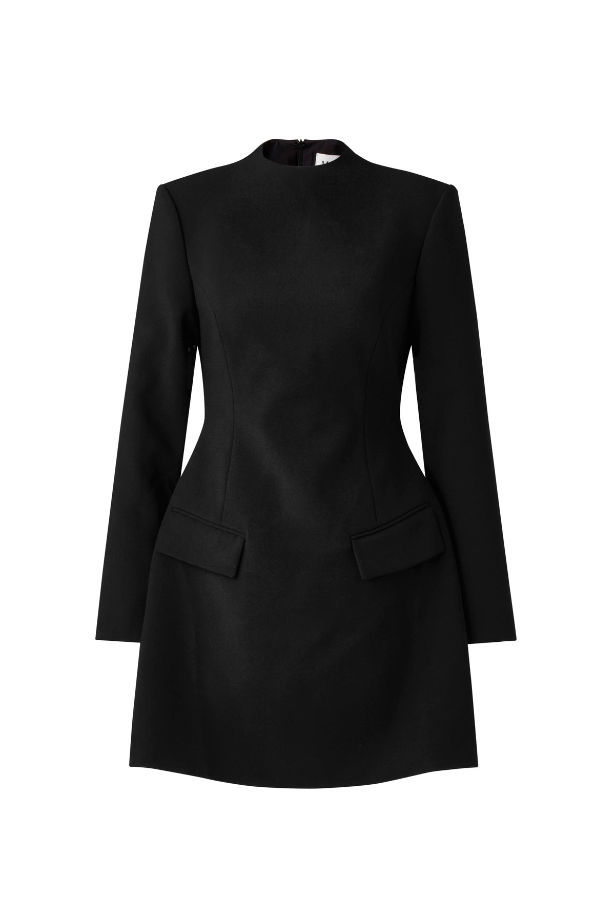 Leanna High Neck Mini Dress - Svart