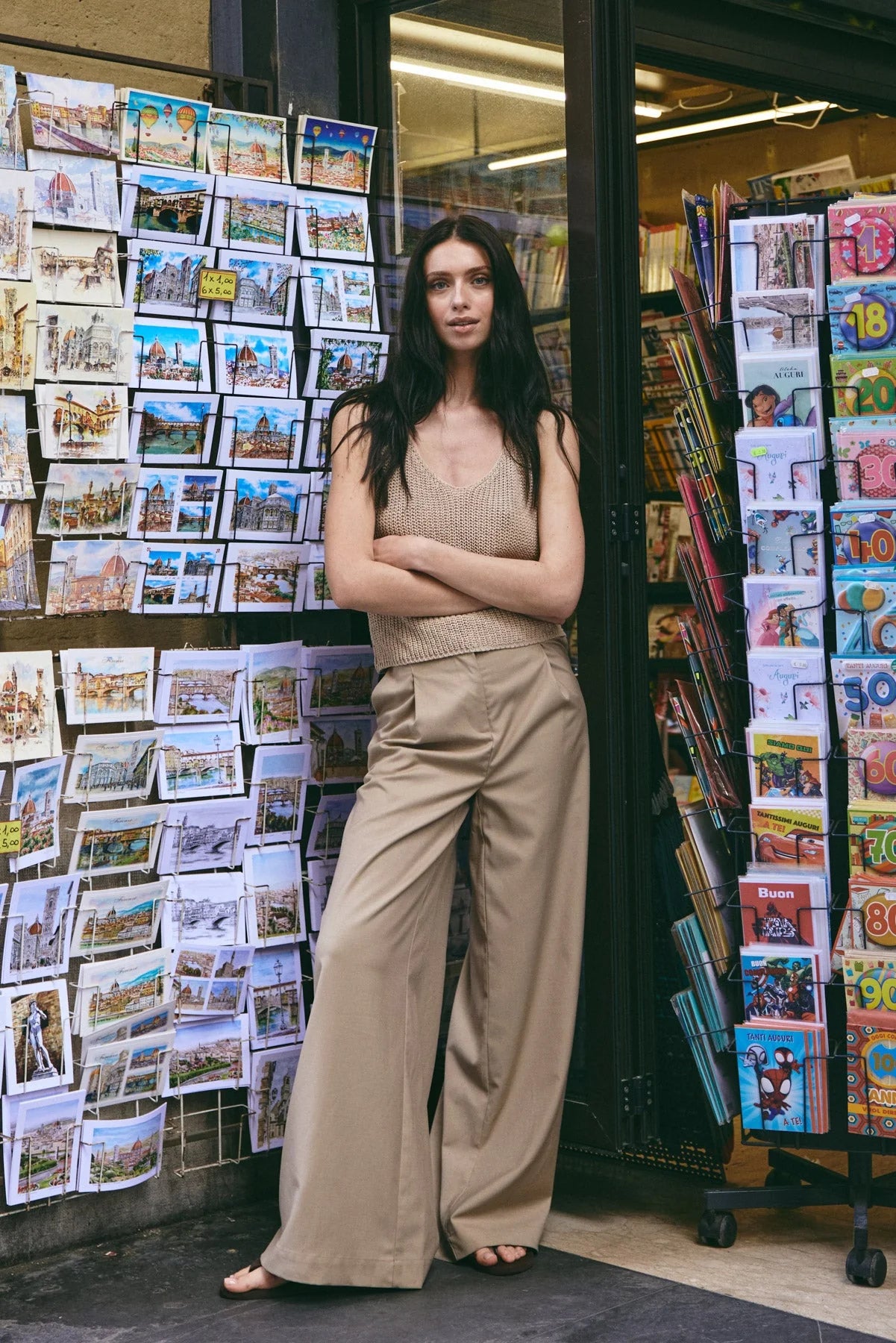 Kazia Pants - Oyster