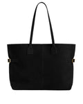 Lesley Tote Bag - Suede Black