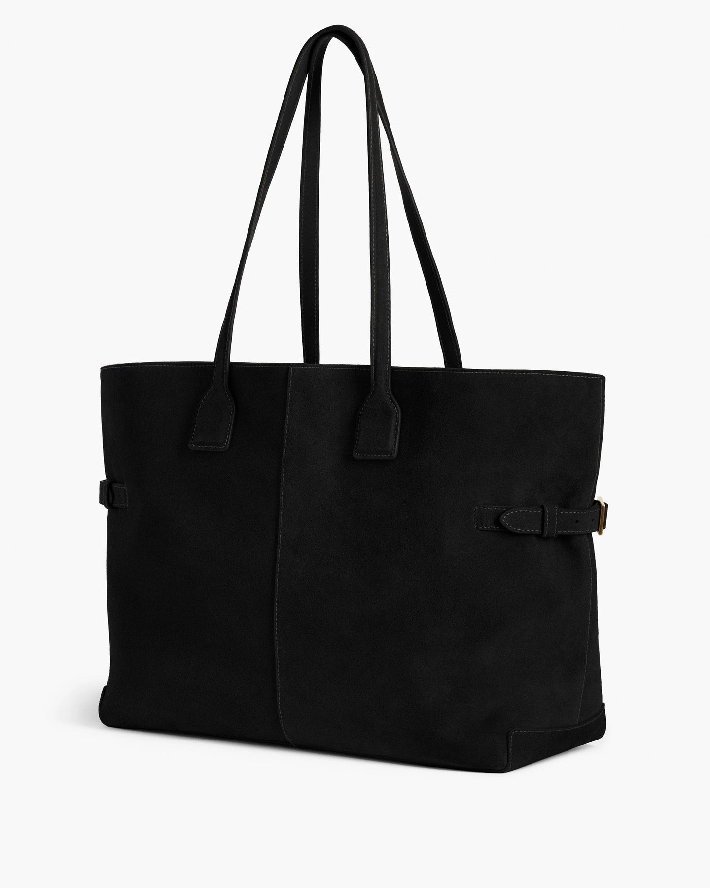Lesley Tote Bag - Suede Black