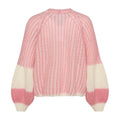 Liana Knit Cardigan - Vit/Rosa