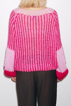 Liana Knit Sweater - Pink Bubblegum