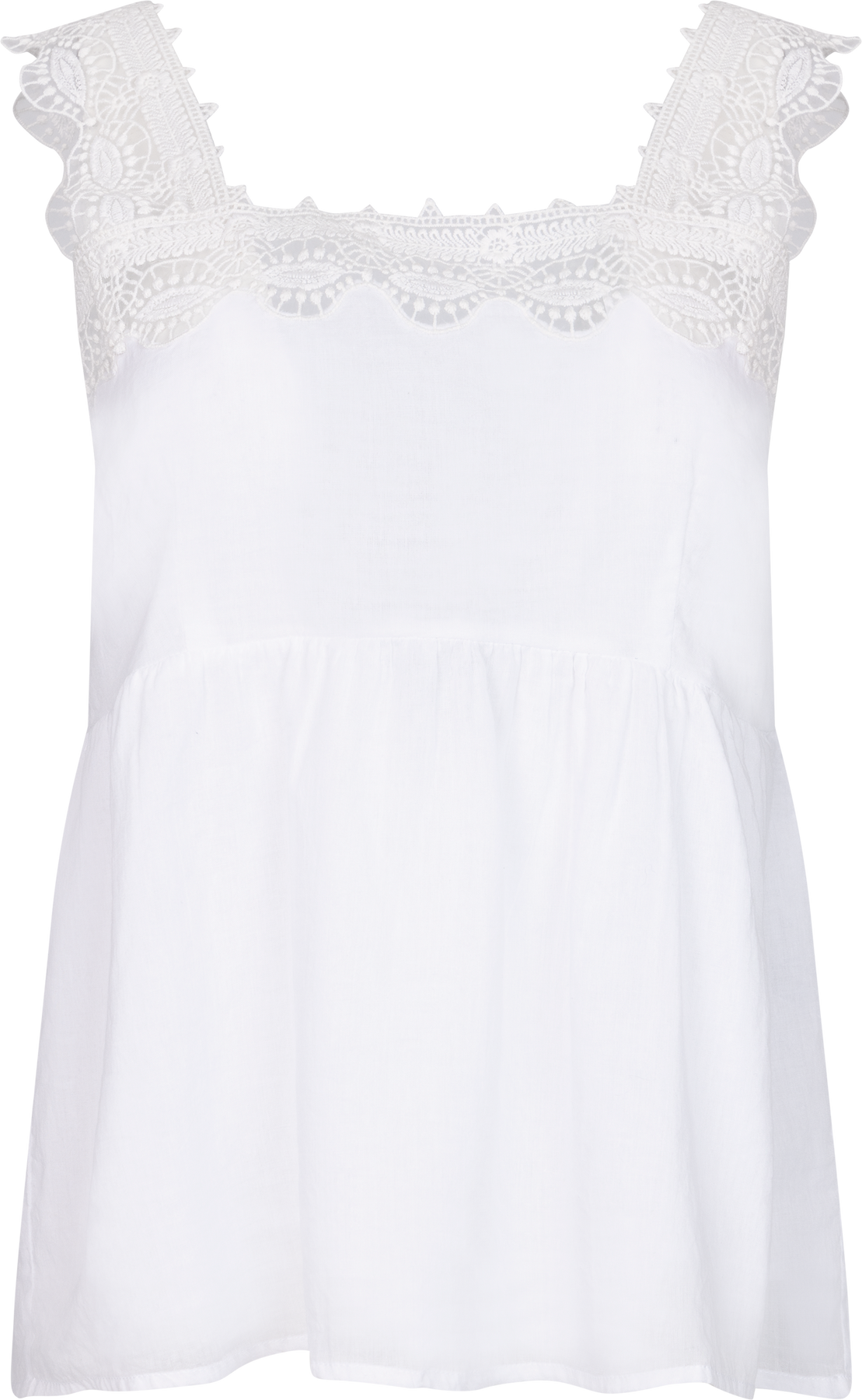 Lili Voile Top - White