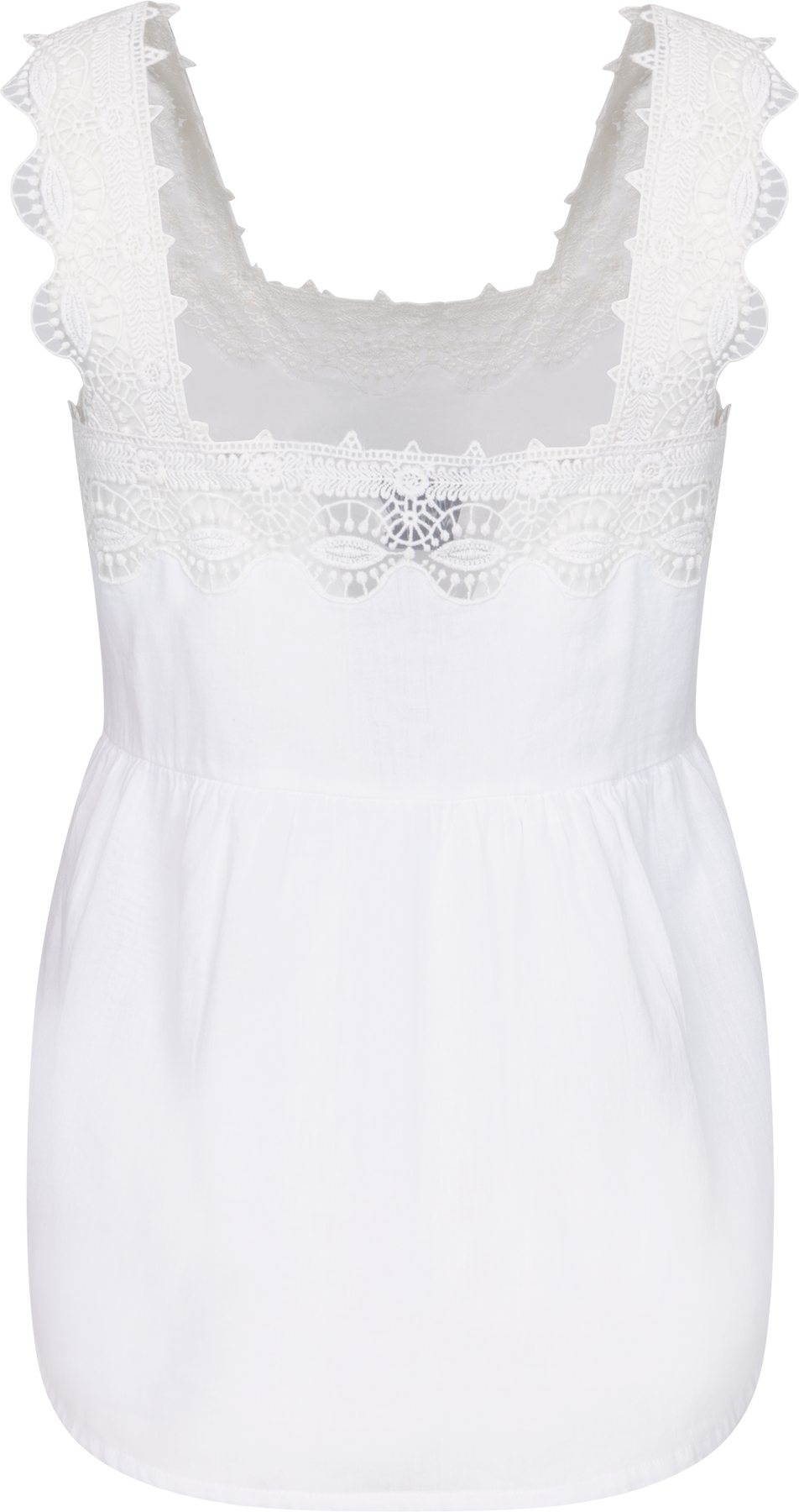 Lili Voile Top - White