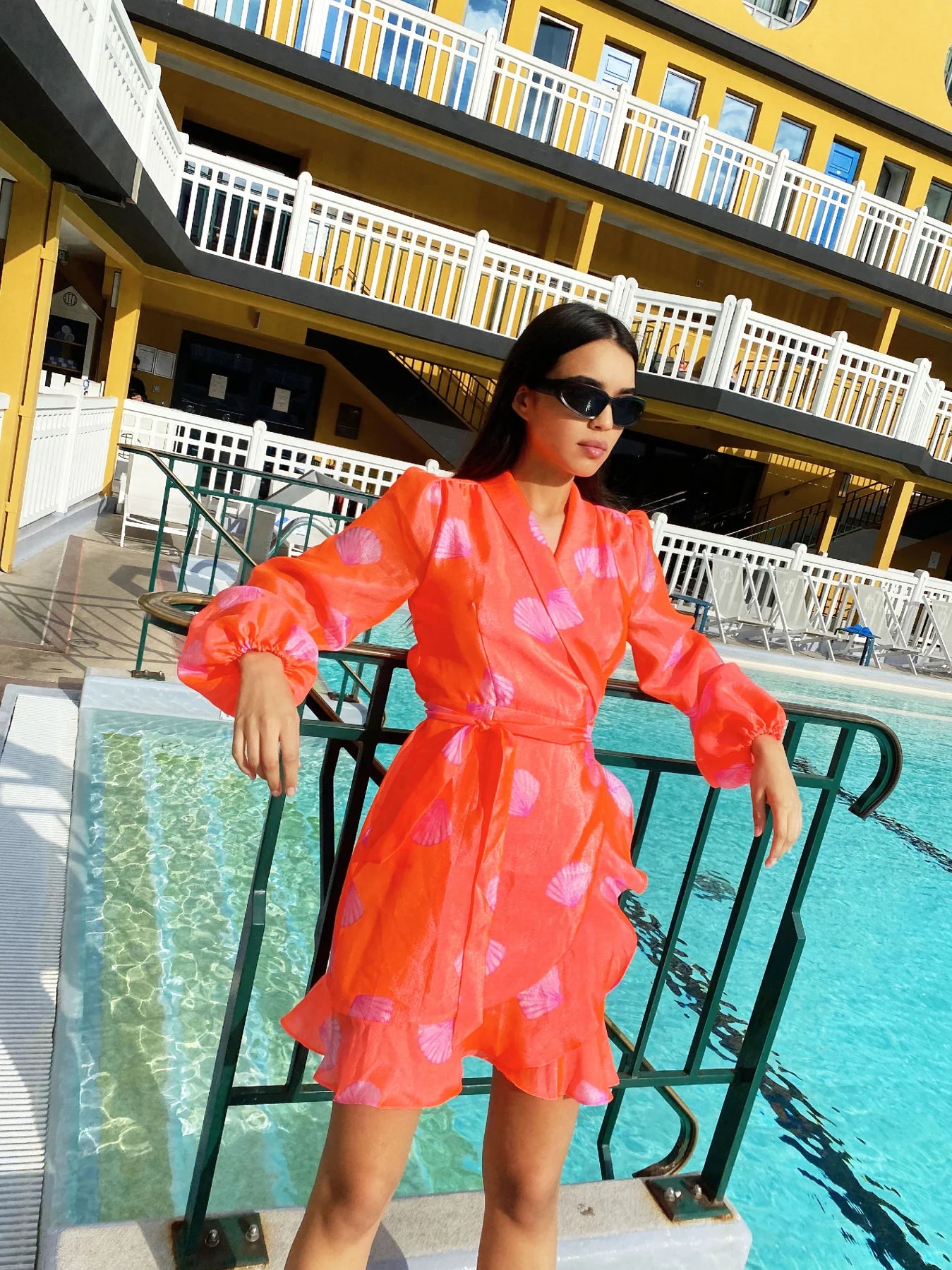 Linda Dress - Shell Coral