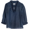 Linen Blouse - Navy