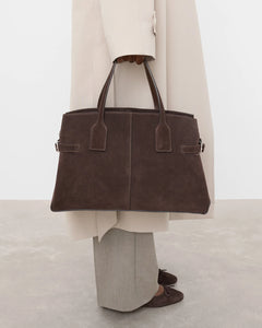 Lisa Bowler Bag - Suede Chocolate