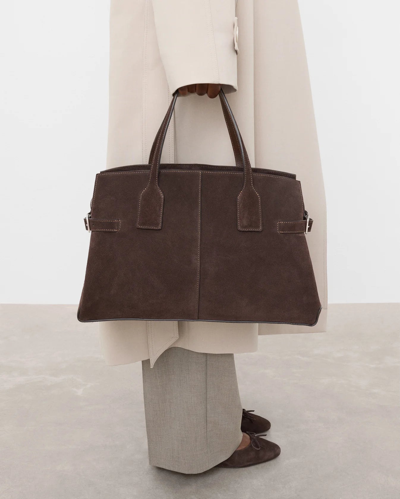 Lisa Bowler Bag - Suede Chocolate
