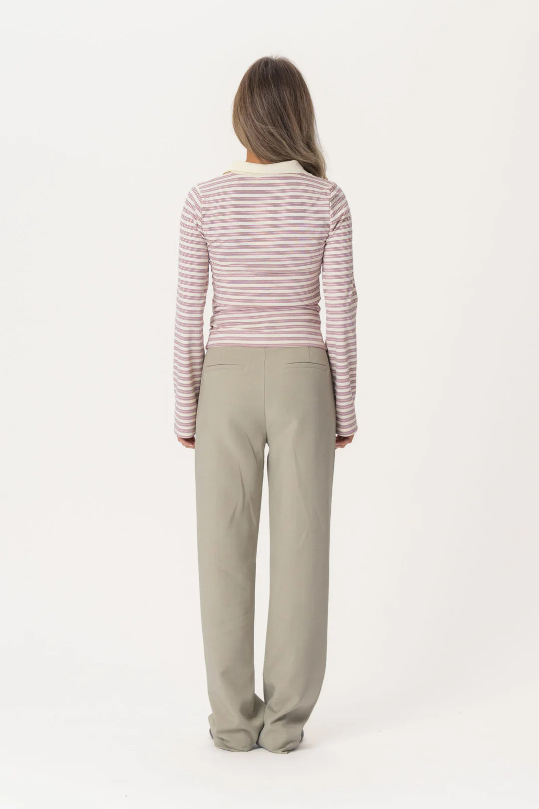 Livaic Polo - Lavender Stripes