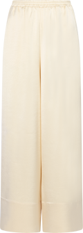 Liz Heavy Satin Pants - Butter Yellow