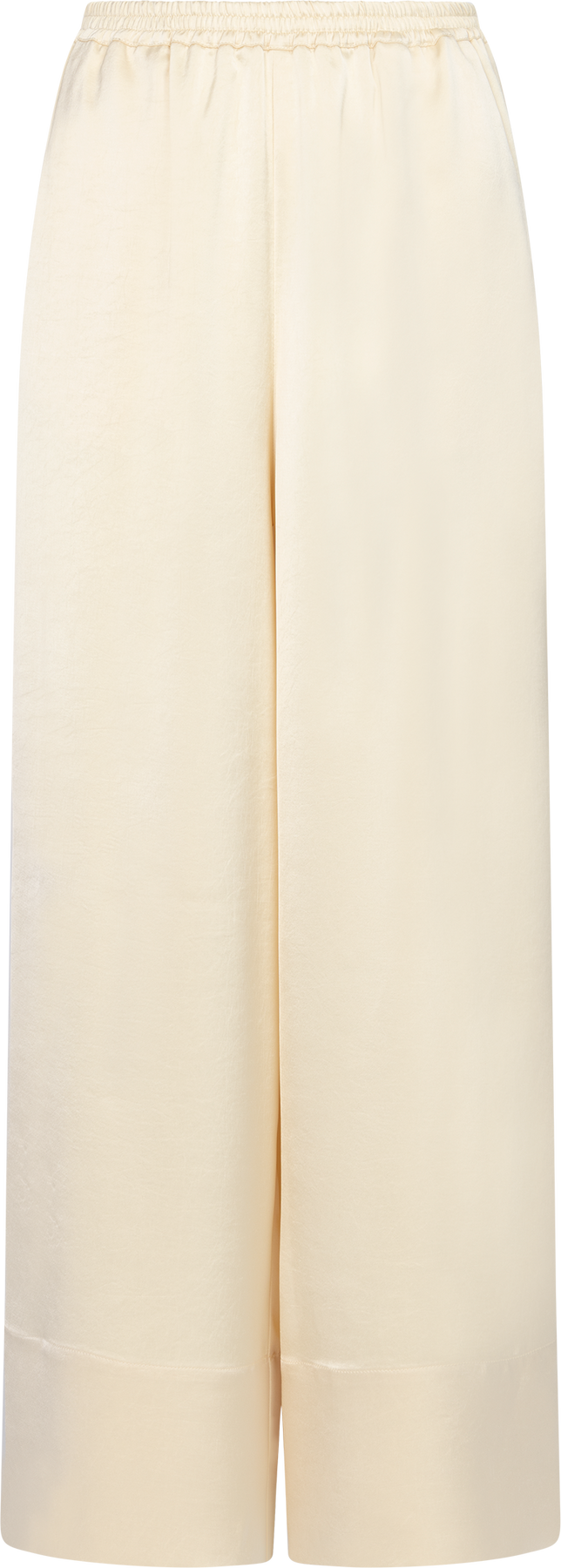 Liz Heavy Satin Pants - Butter Yellow