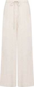 Liz Soft Linen Pants - Sand Melange