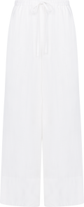 Liz Soft Linen Pants - Vit