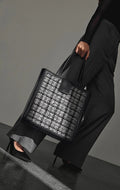 Lola Shopper Tweed Mix - Black W/Black+Offwhite