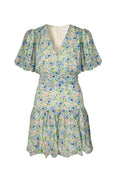 Lone V-Neck Chiffon Mini Dress - Ditsy
