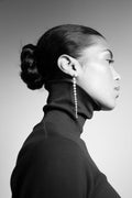The Long Pearl Earrings - Cream