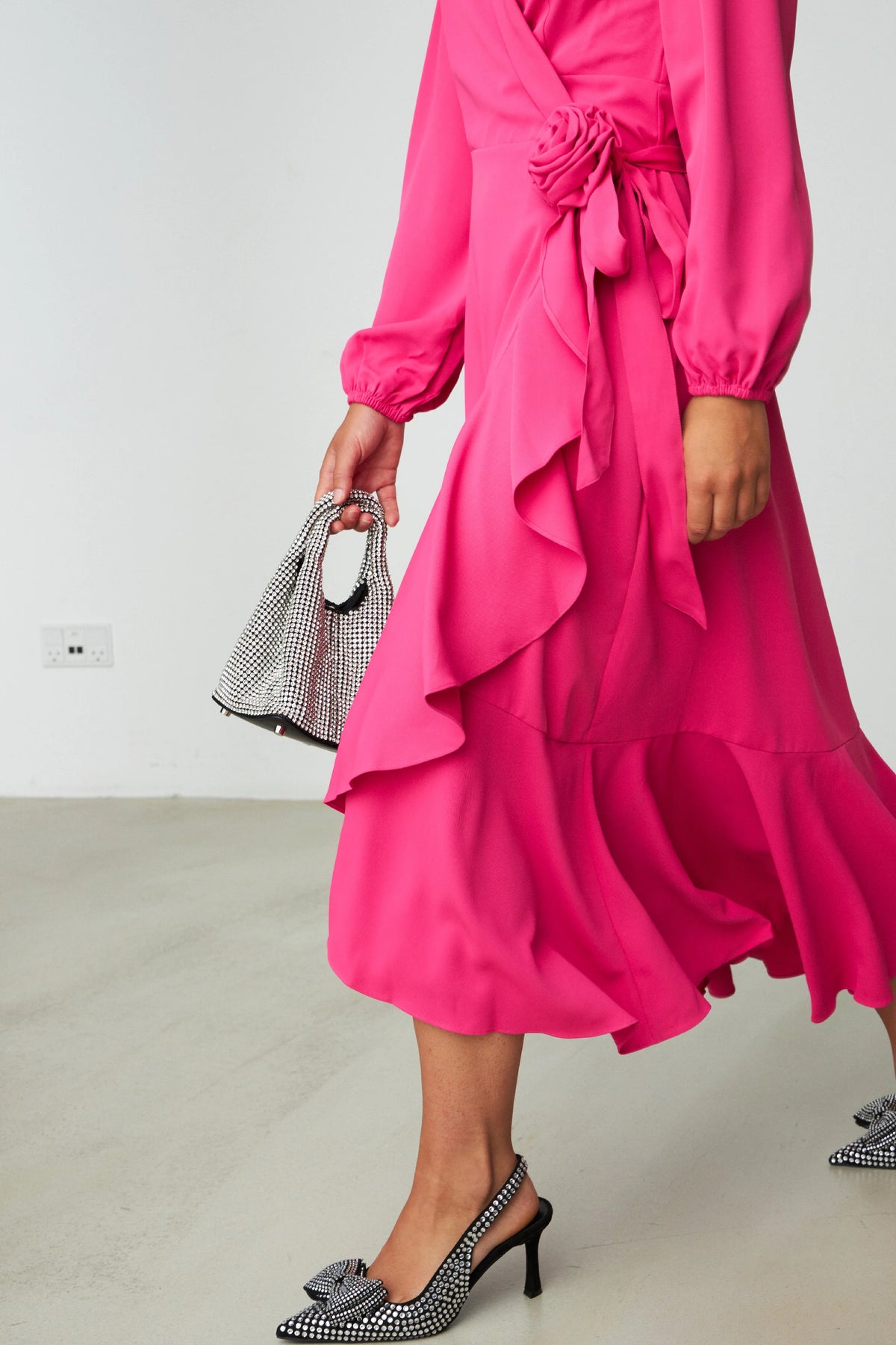 Lotus Dress -  Fuchsia Pink