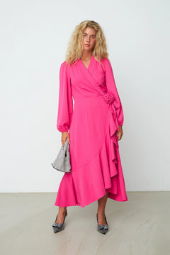 Lotus Dress -  Fuchsia Pink
