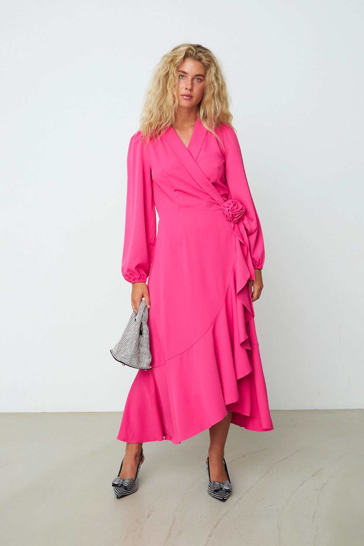 Lotus Dress -  Fuchsia Pink