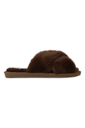 Lou Faux Fur Slippers - Brun
