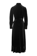 Iza Midi Dress - Black Velvet