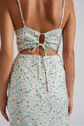 Lowa Satin Slip Maxiklänning - Ditsy