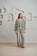 Lowry Stripe - Beige Combo