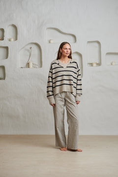 Lowry Stripe - Beige Combo