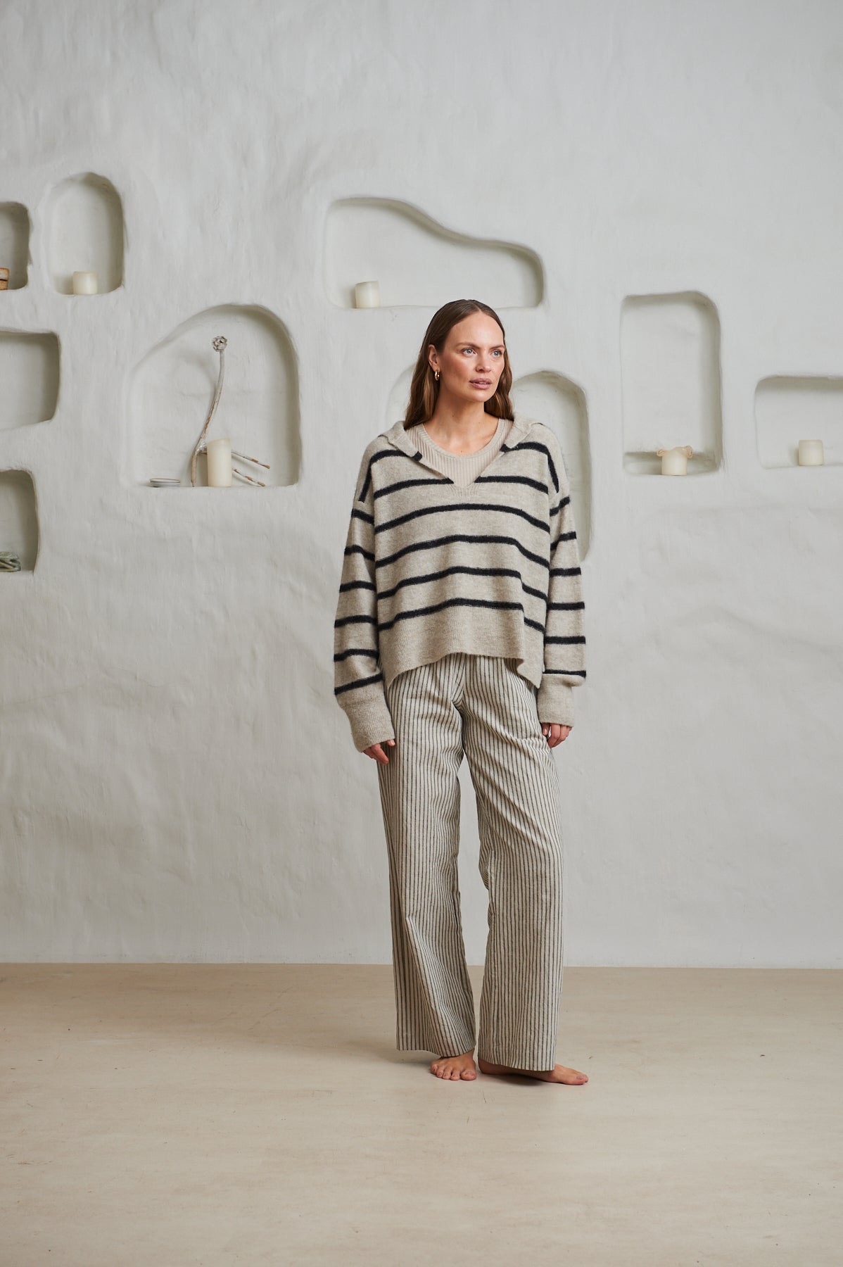 Lowry Stripe - Beige Combo