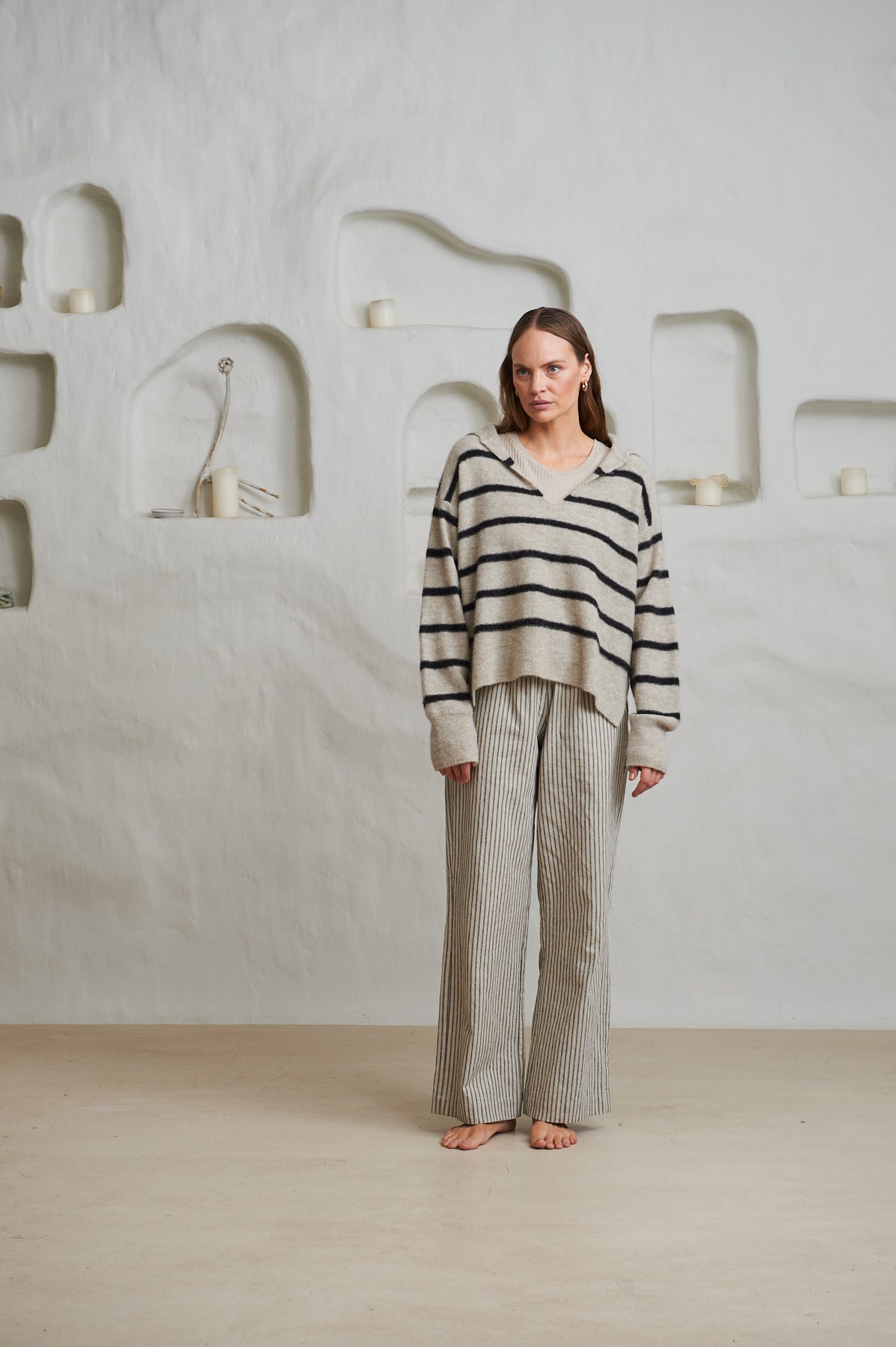 Lowry Stripe - Beige Combo