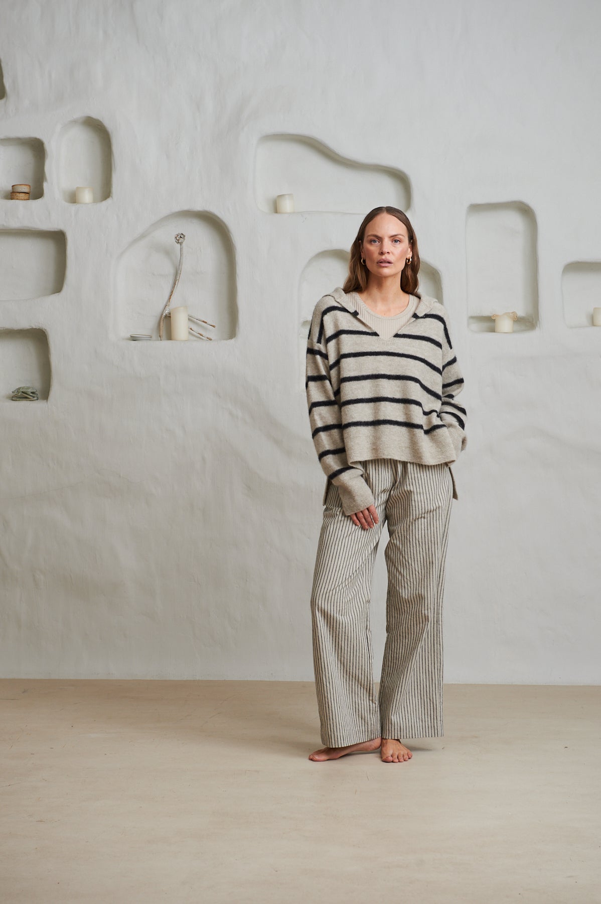 Lowry Stripe - Beige Combo