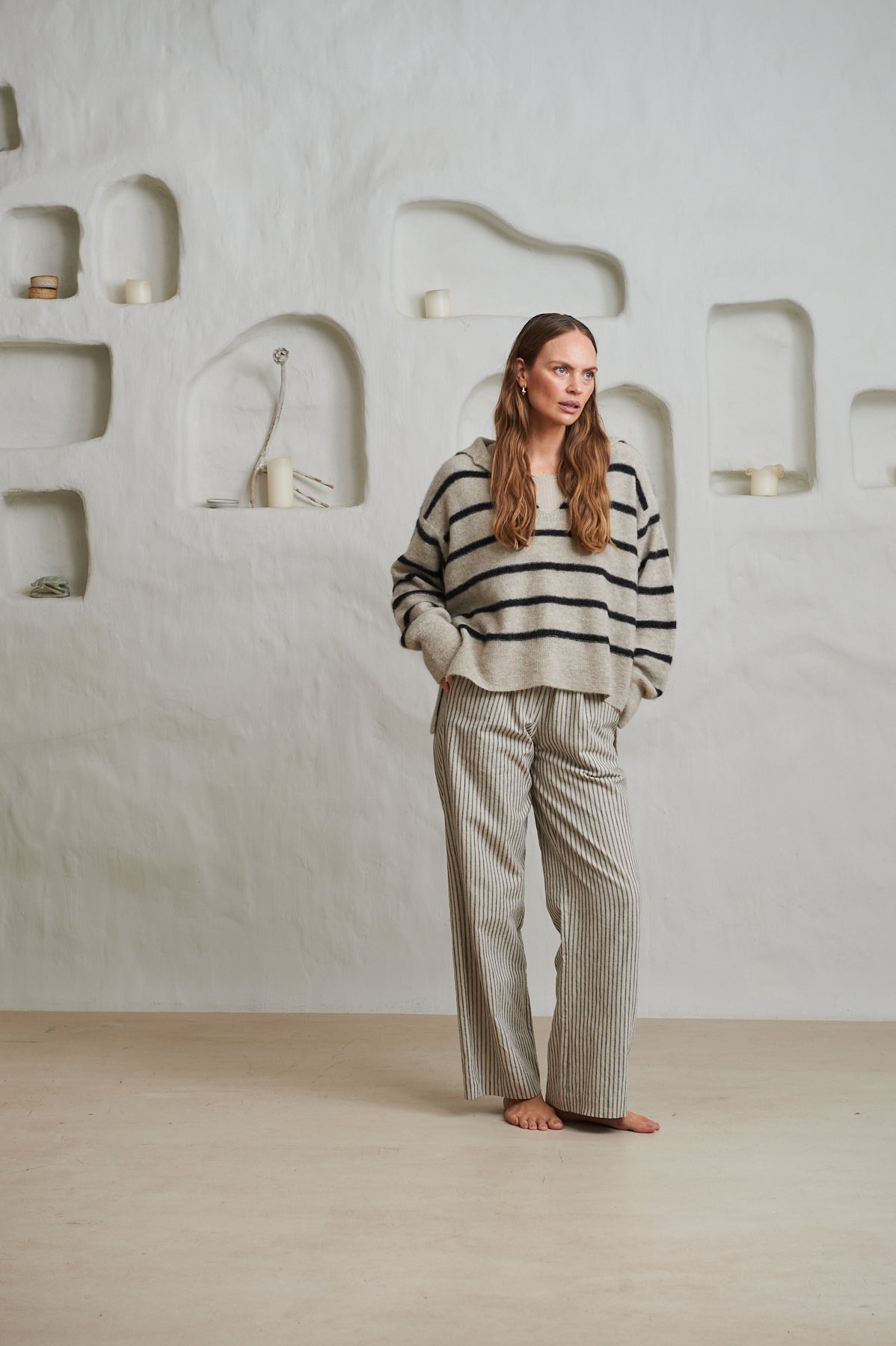 Lowry Stripe - Beige Combo