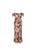 Lyra Dress - Terracotta Floral Print