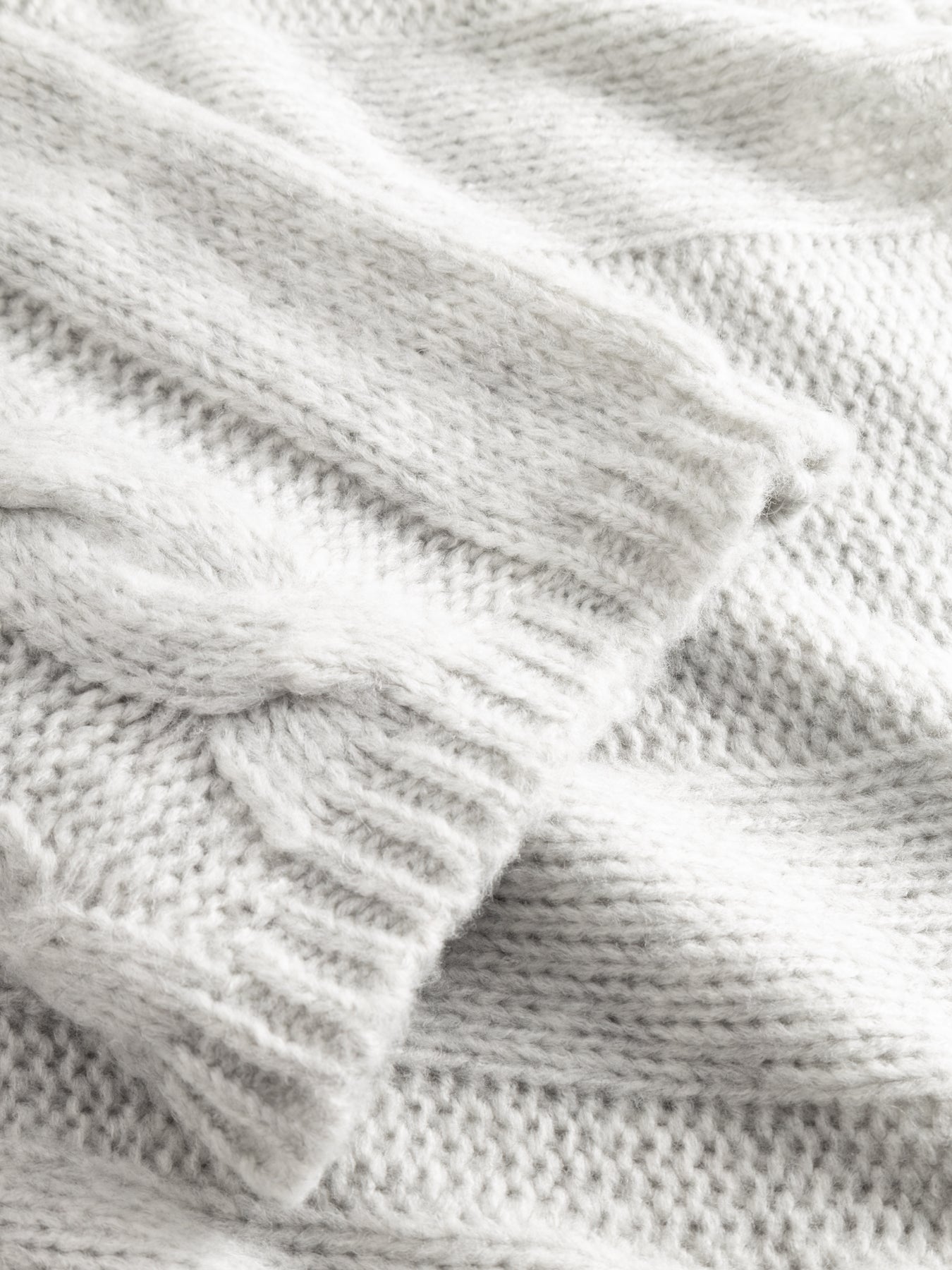 Lyza Knit - Ljusgrå Melerad