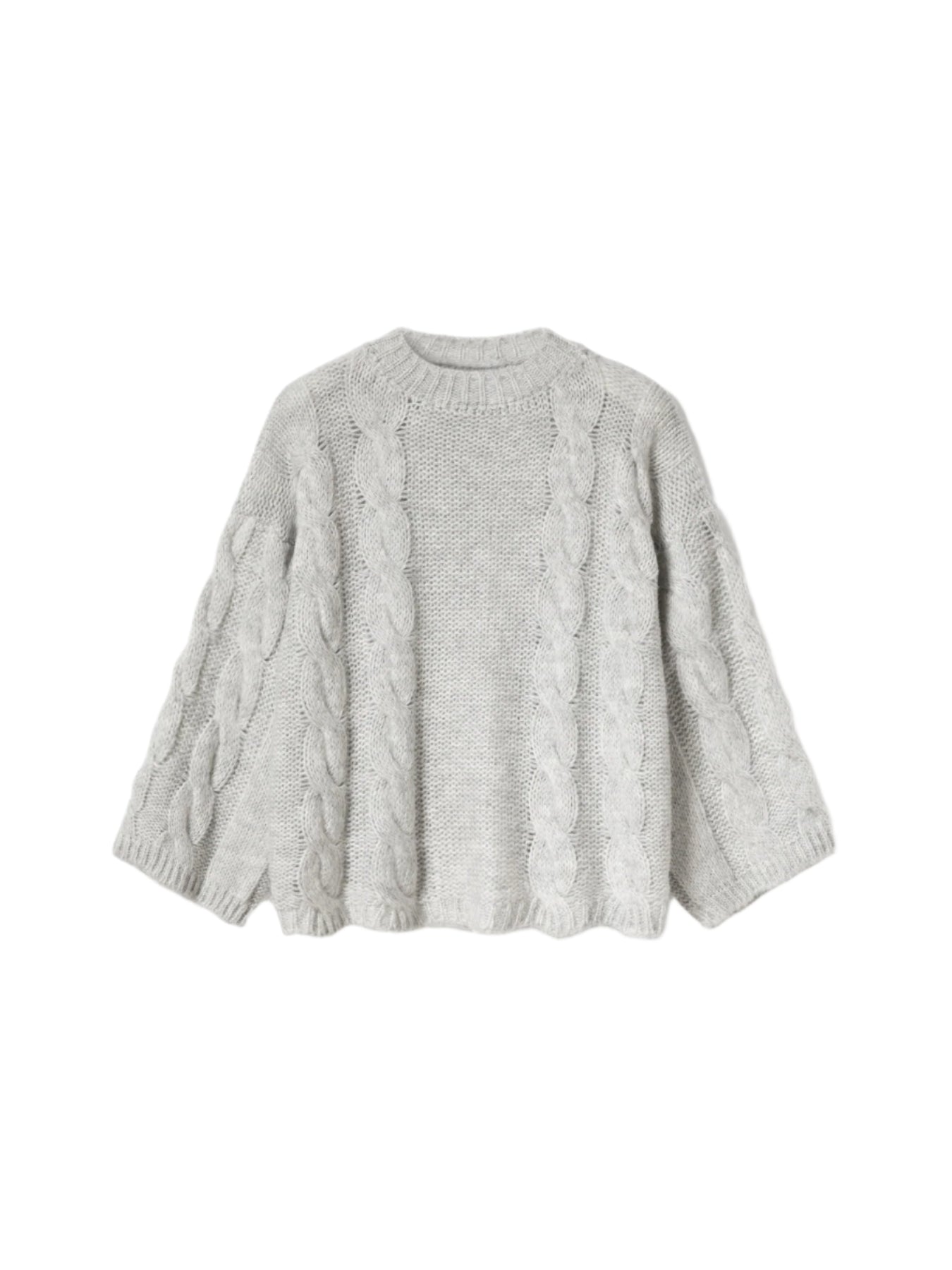 Lyza Knit - Ljusgrå Melerad
