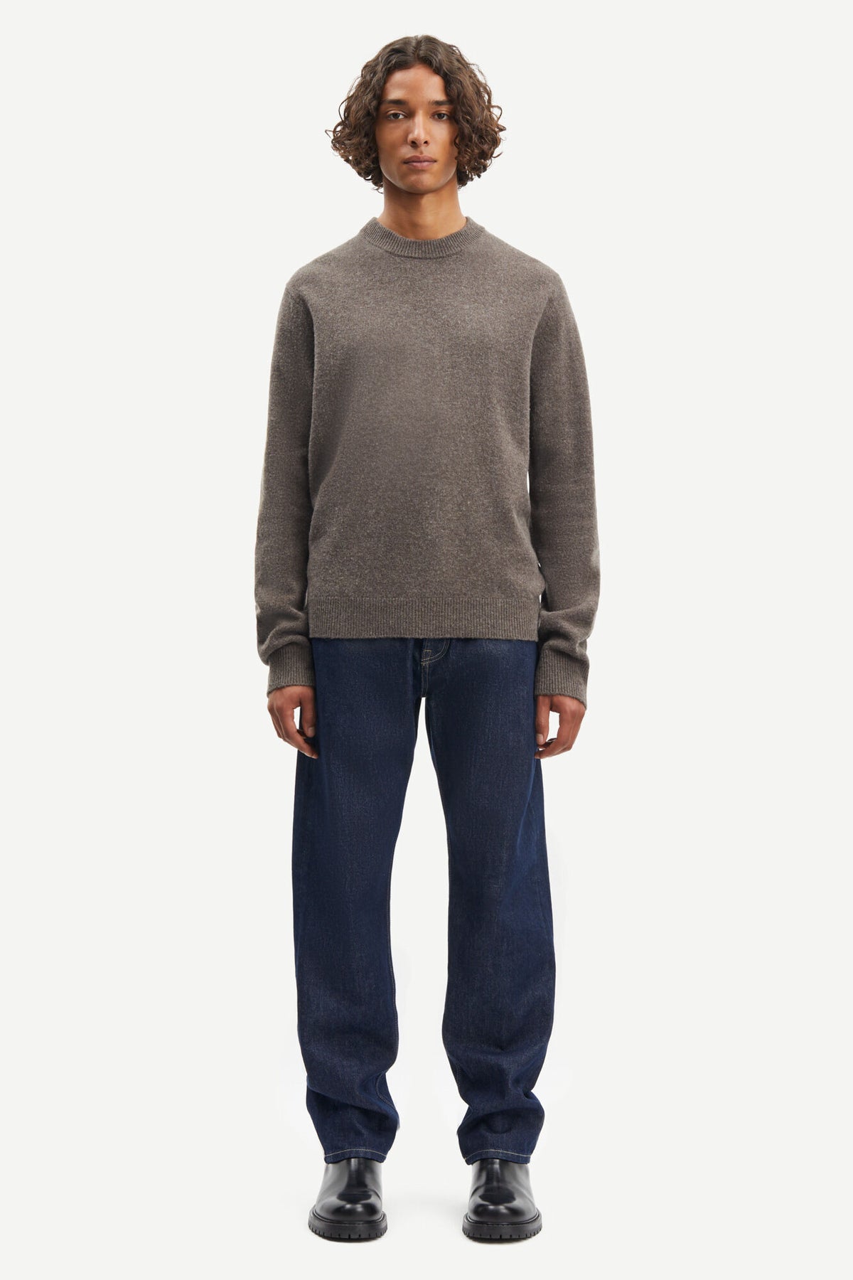 Isak Knit Sweater - Major Brown