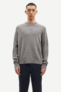 Isak Knit Sweater - Dark Grey Melange
