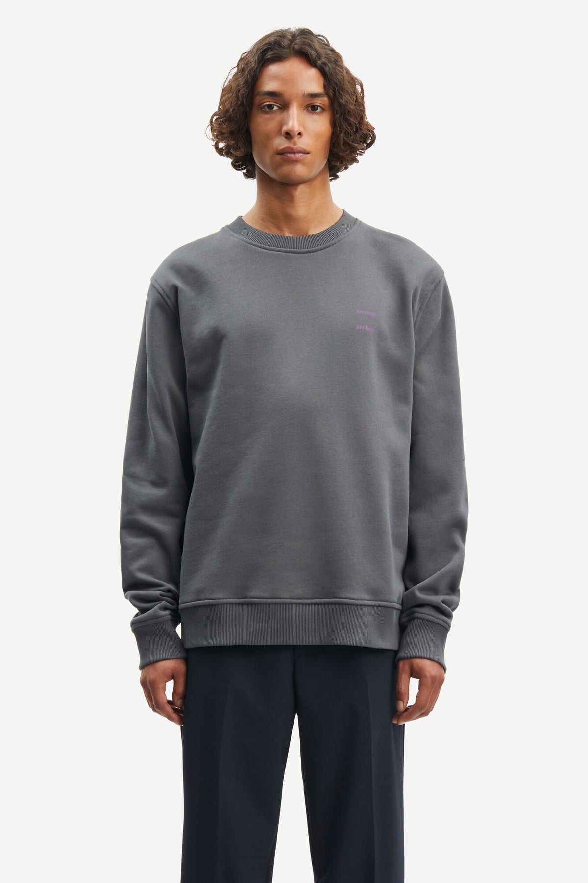 Joel Crew Neck - Volcanic Ash