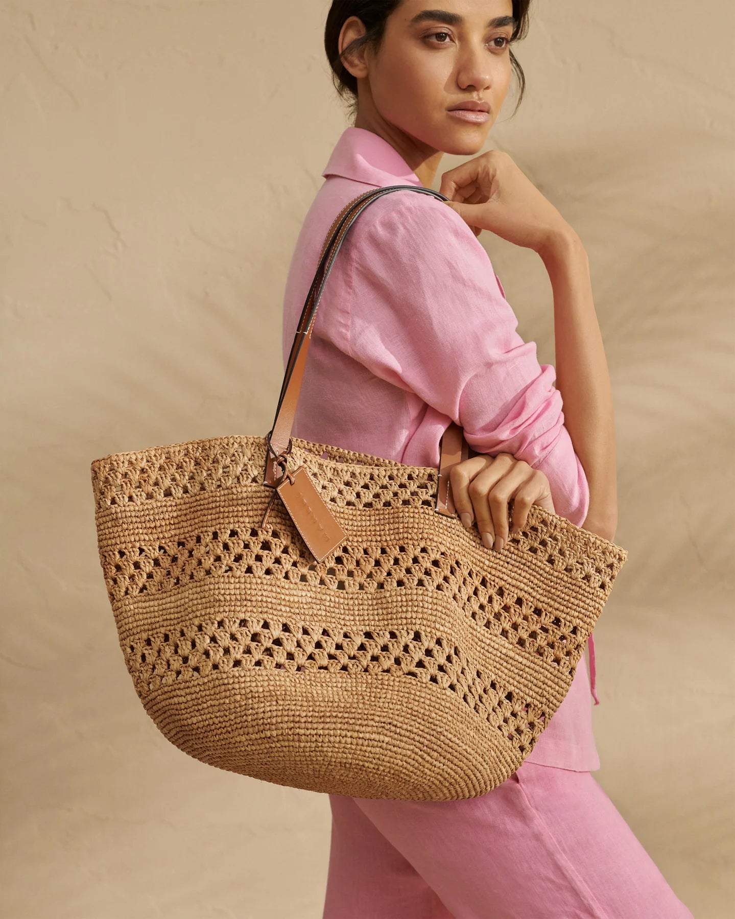 Basket Bag - Tan