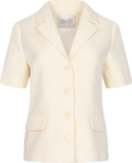 MA Kortärmad blazer - Smörgul
