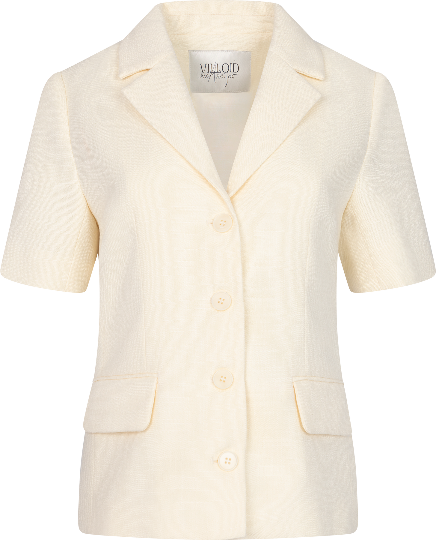 MA Kortärmad blazer - Smörgul