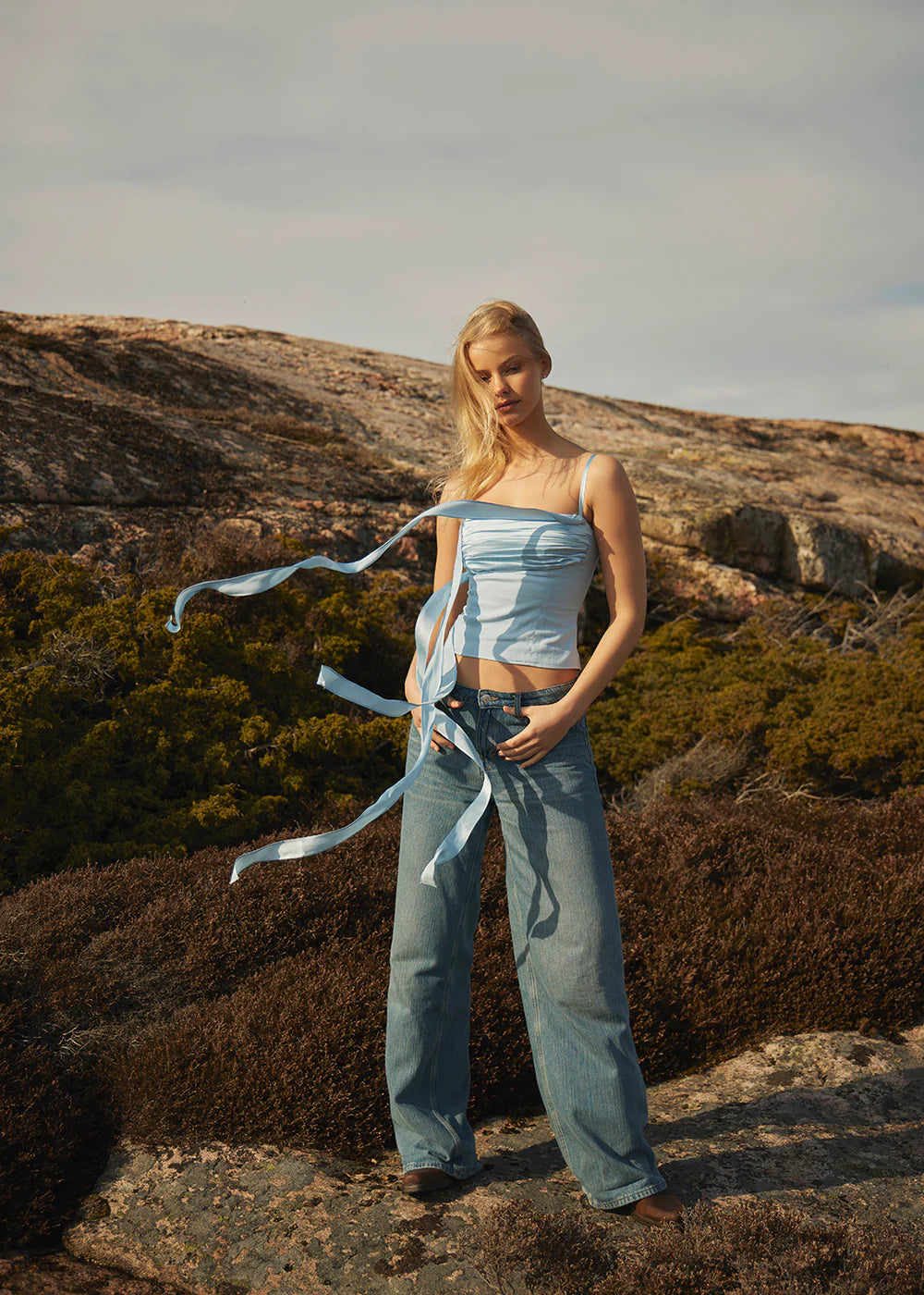 Elsa Bustier - Ljusblå
