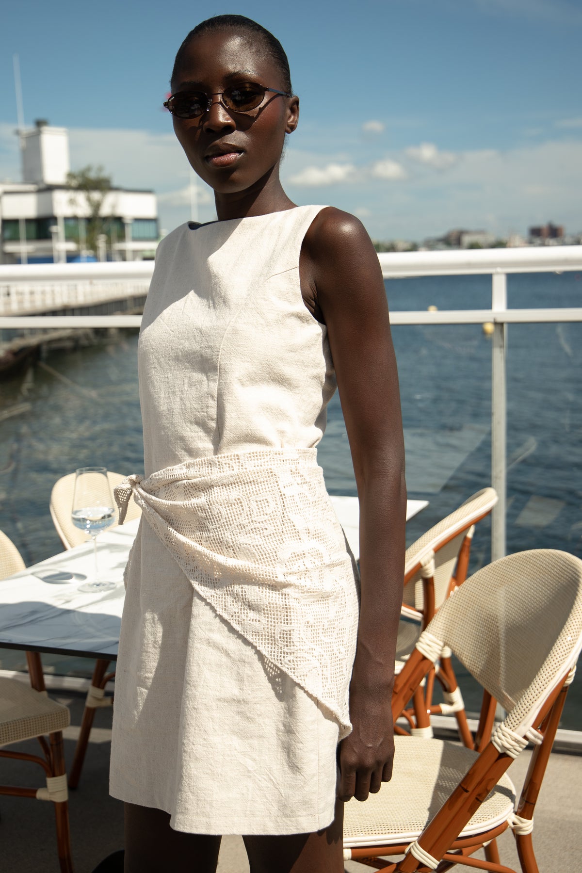 Bruna Ramie Dress - Natural