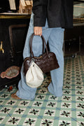 Ryder Woven Shoulder Bag - Chocolate Brown