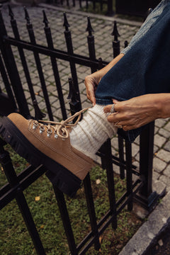 Cleated Derbies Suede - Cognac