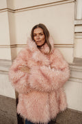 Ganni Long Pile Alternative Fur Midi-kappa - Mary'S Rose